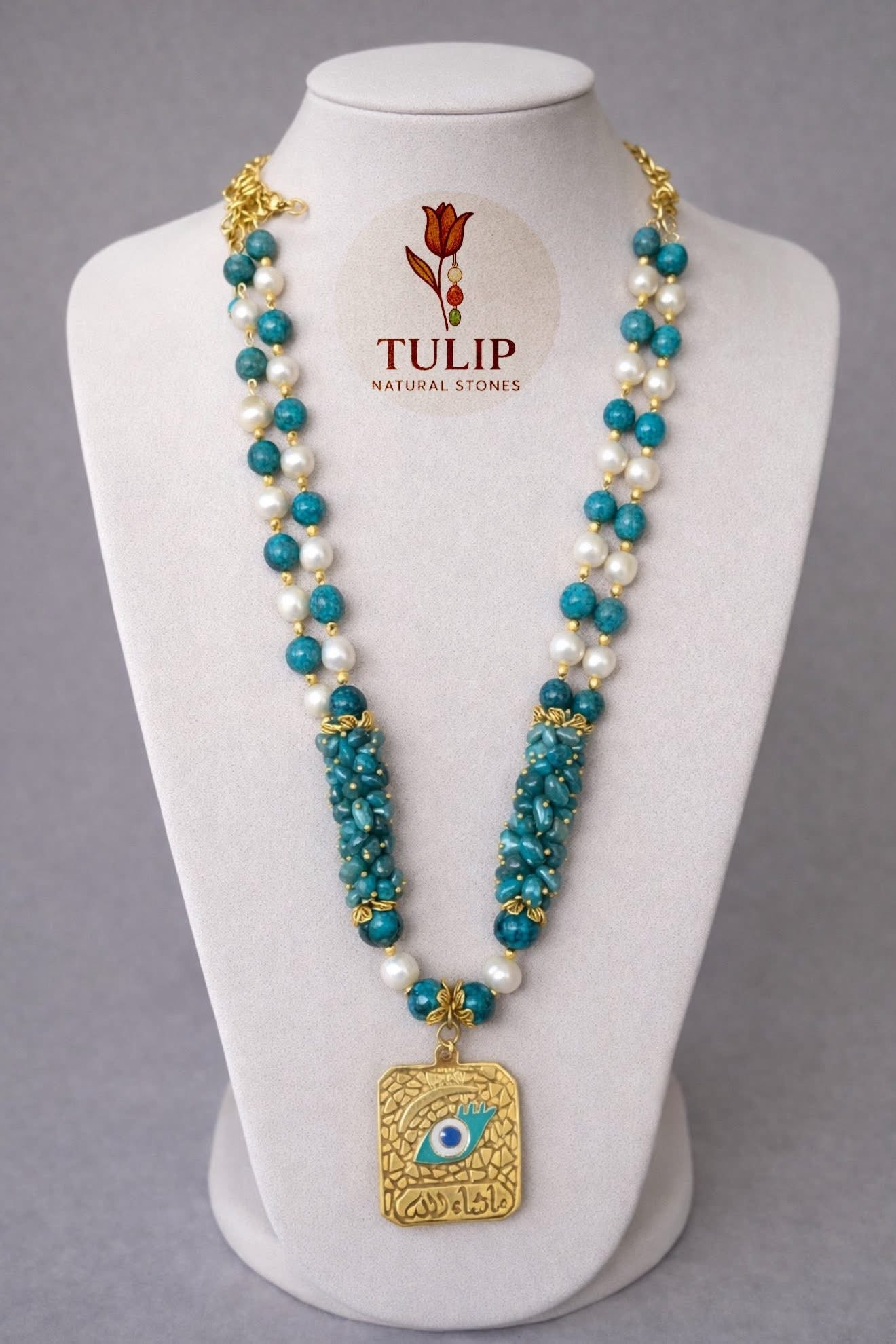 Apatite & Natural Pearl