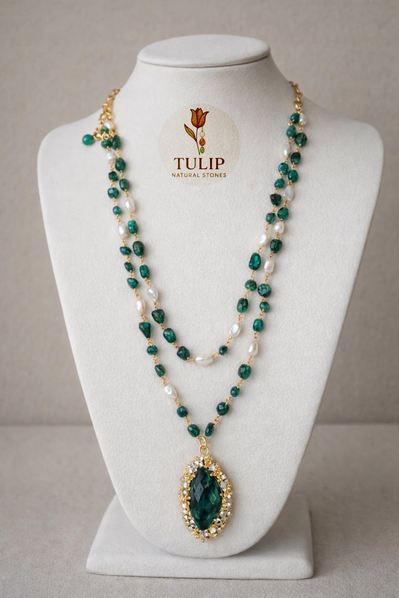 Natural Pearl & Agate