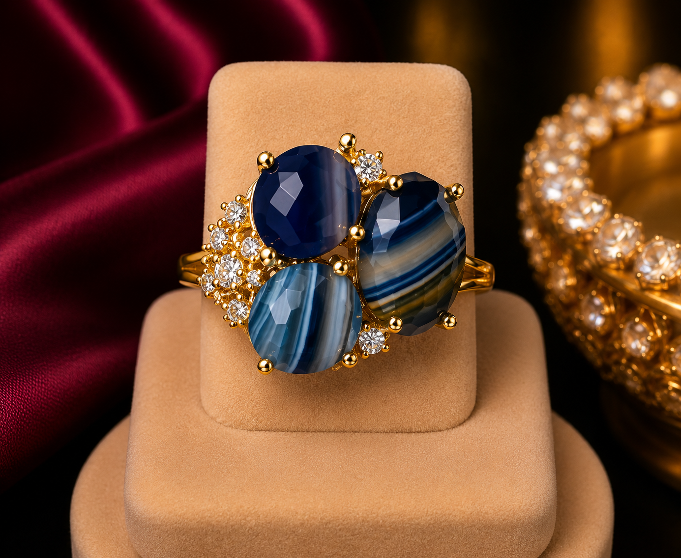 Navy Agate