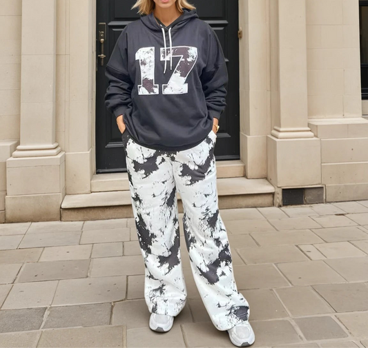 2-Piece Winter Cotton Milton Set – Hoodie & Jogger Pants