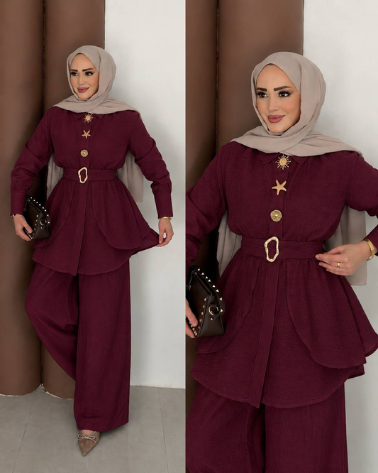 Burgundy Modal Set
