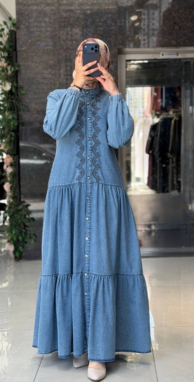 Light Wash Maxi Dress