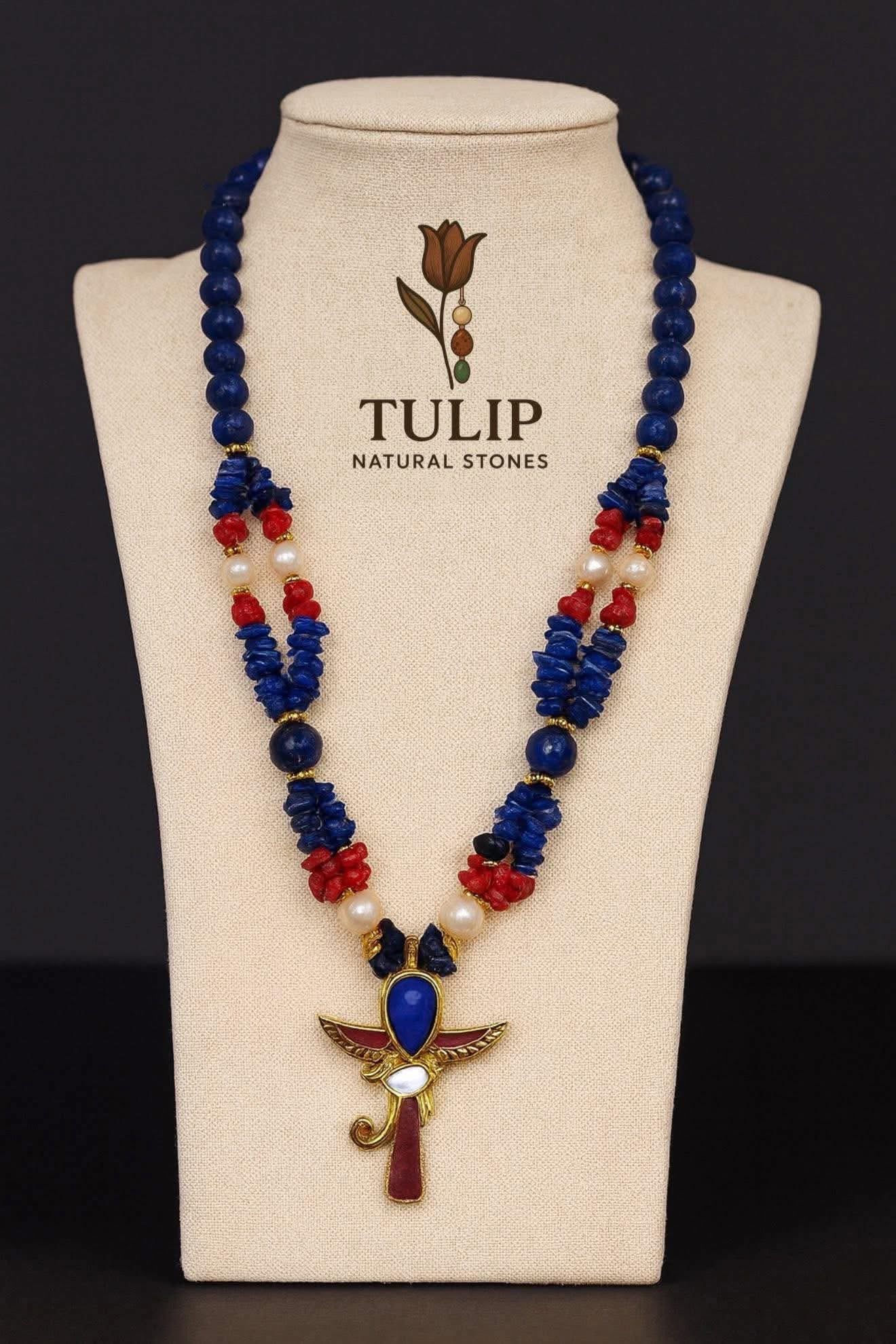 Lapis lazuli & Coral