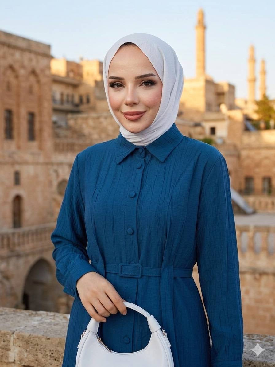 Selin Pleated Two-Piece Modest Set