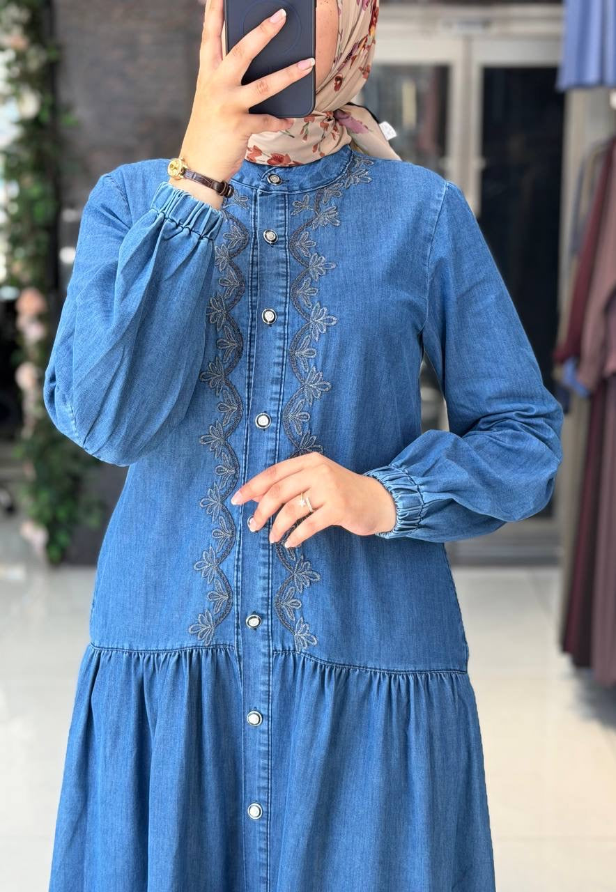 Medium Wash Maxi Dress