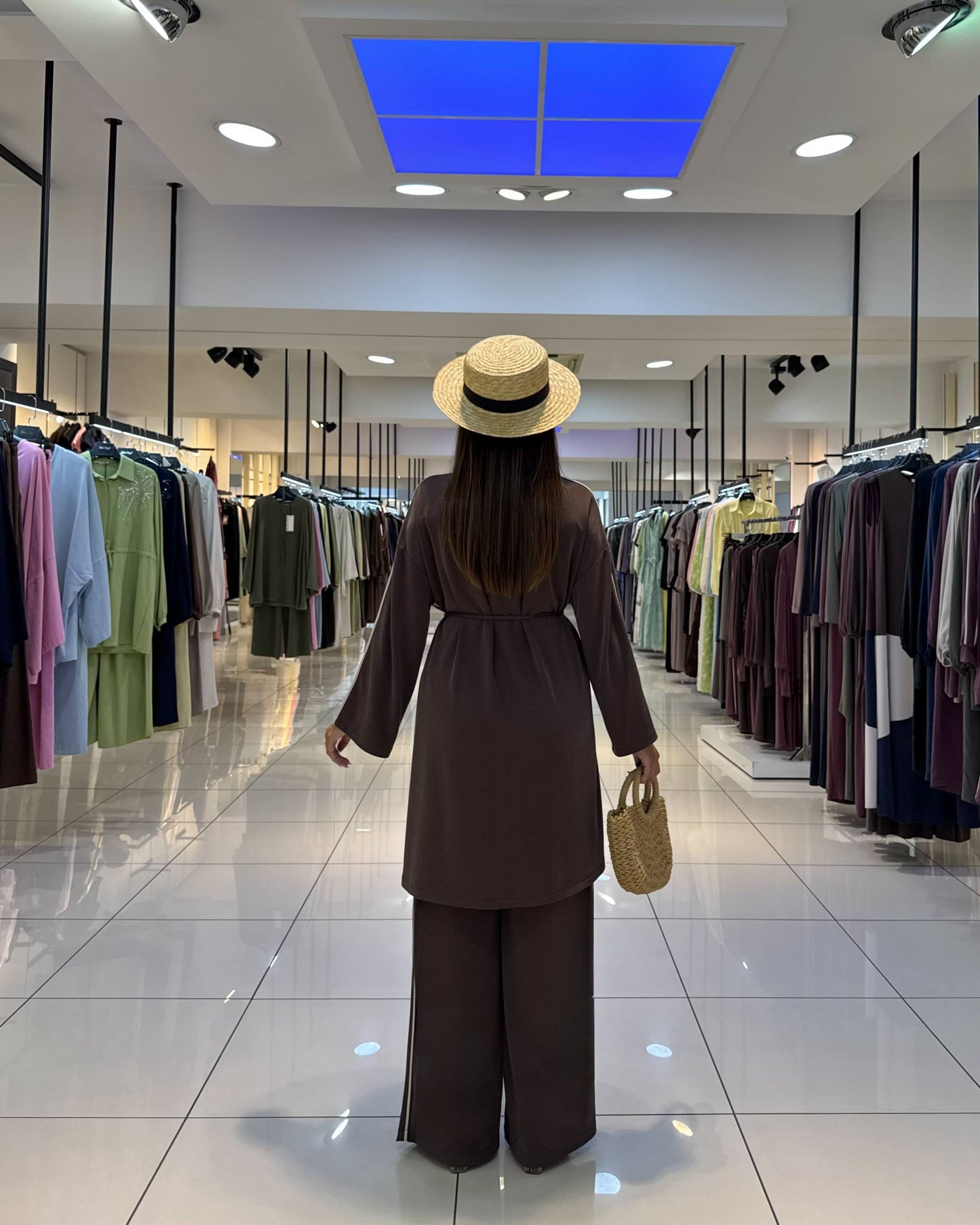 Brown Two-Piece Modest Set