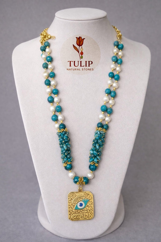 Apatite & Natural Pearl