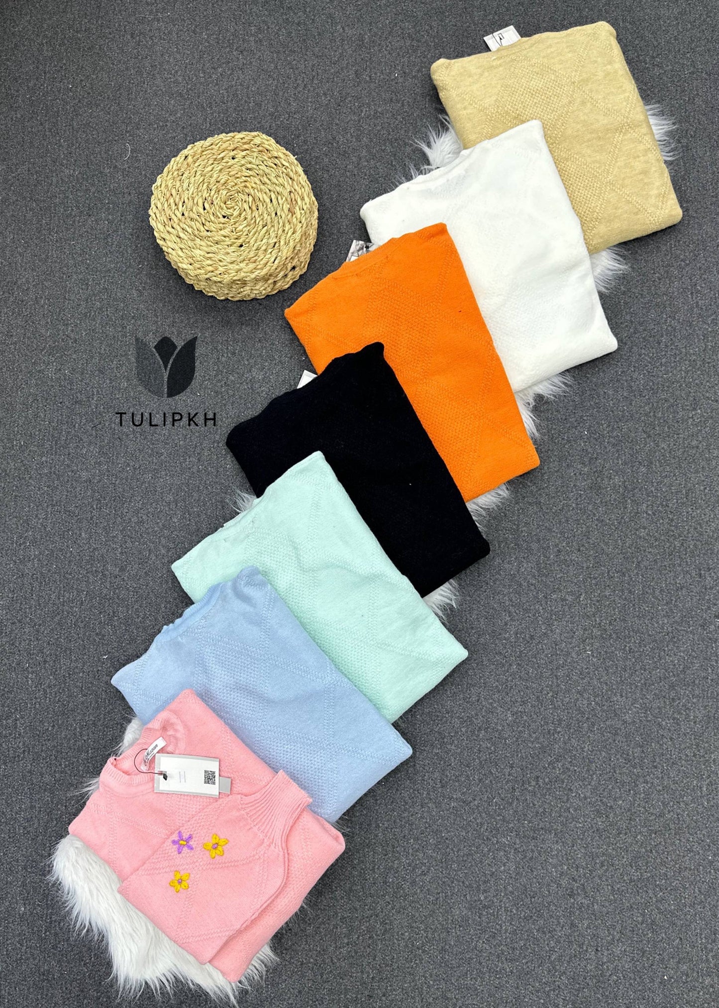 Knit Embroidered One-Size Top