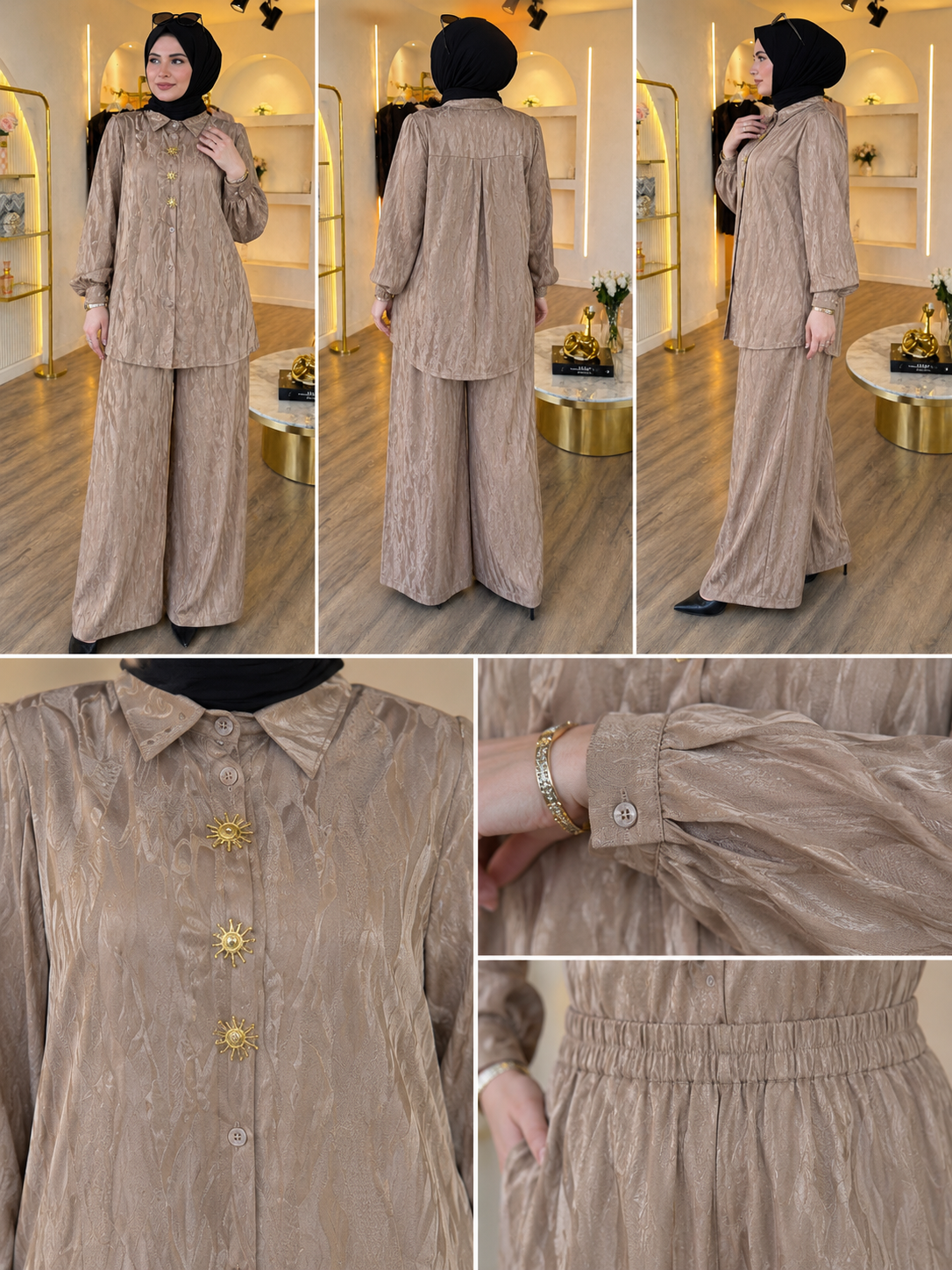 Jacquard Modest Two-Piece Set