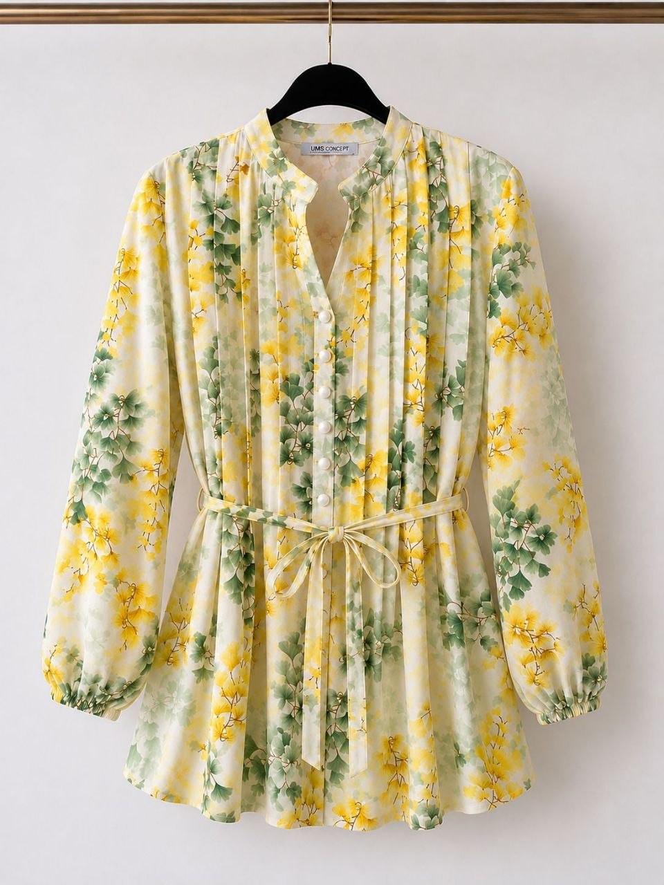 Yellow Floral Blouse