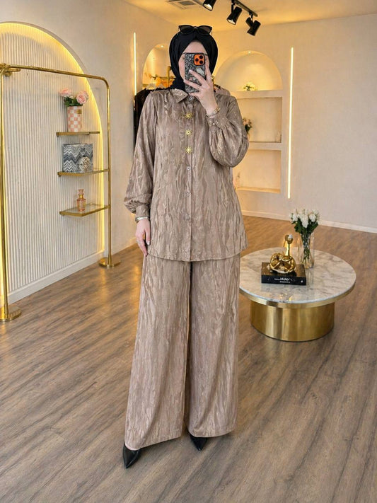 Jacquard Modest Two-Piece Set